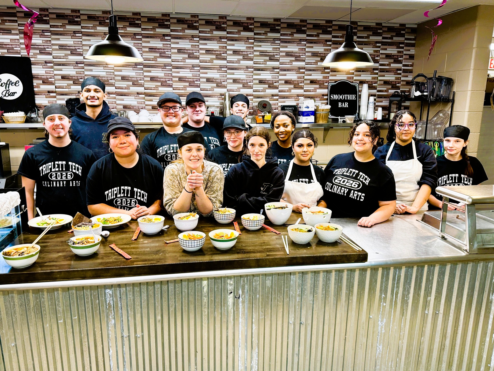 Triplett Tech Culinary Students Homemade Ramen Bowls